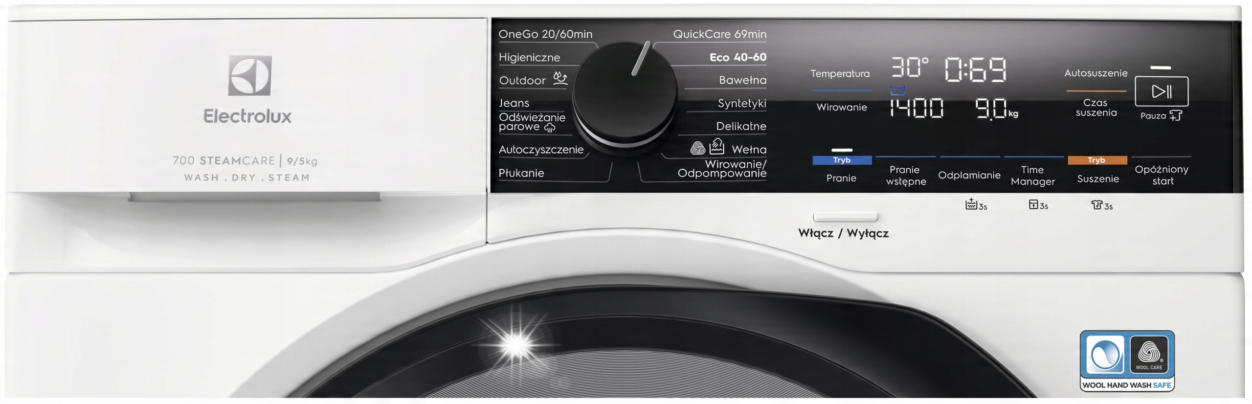 Pralko-suszarka Electrolux EW7W4492P 9/5 kg 700 SteamCare AbsoluteCare