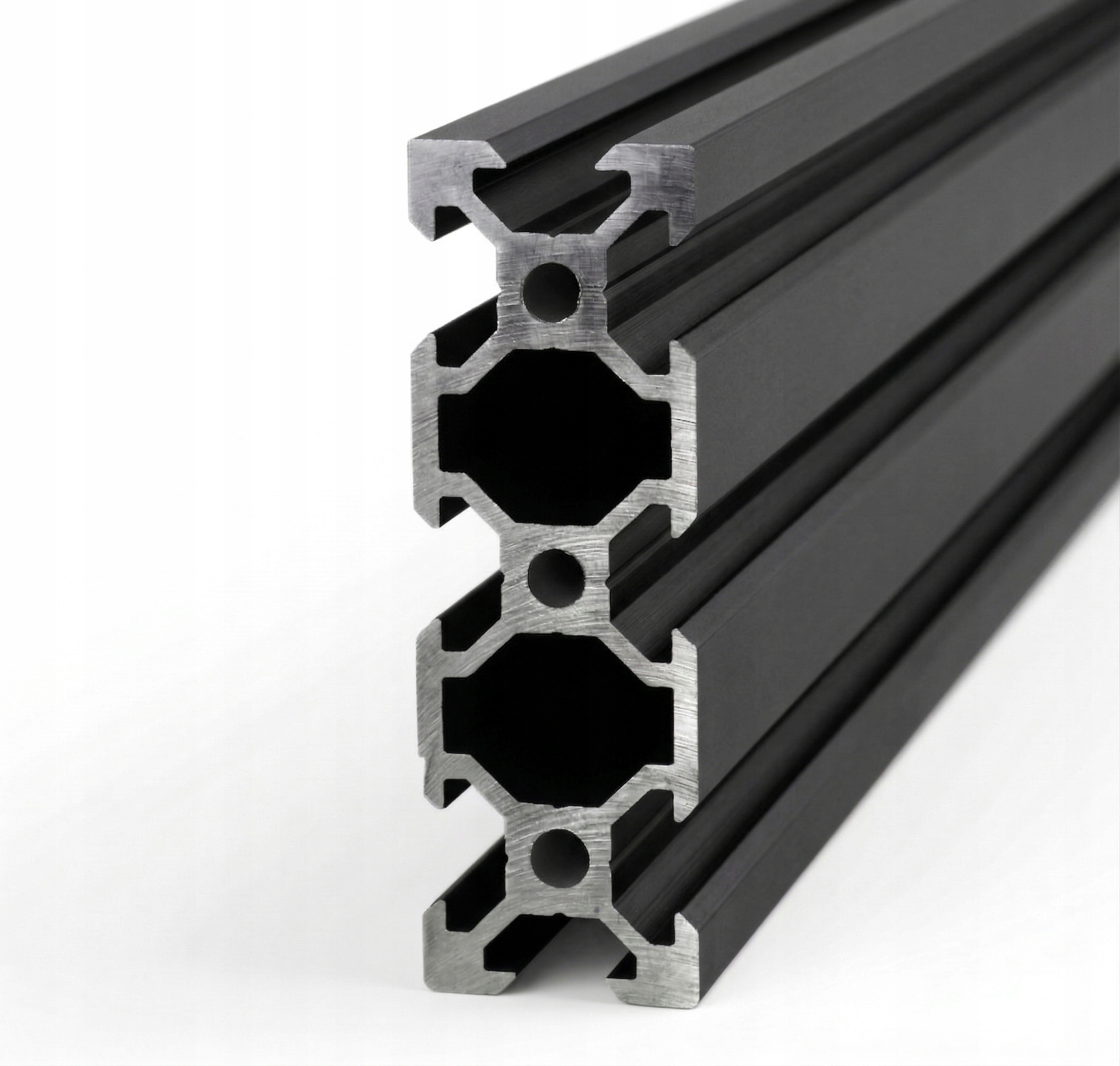 Profil aluminiowy konstrukcyjny Typ V-slot 2060 20x60mm [6] 1200mm Czarny