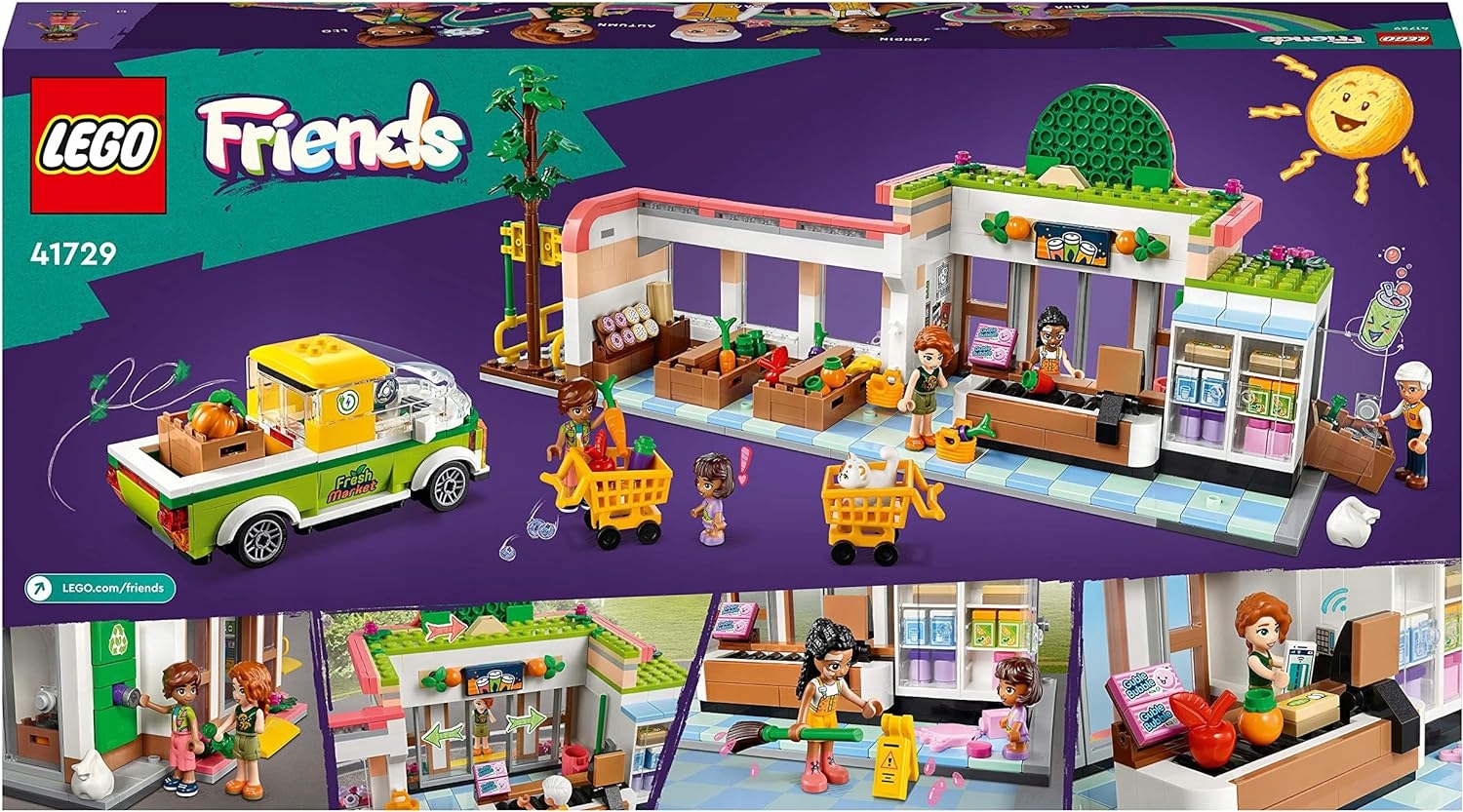 Lego Friends 41729 Sklep spożywczy z żywnością ekologiczną