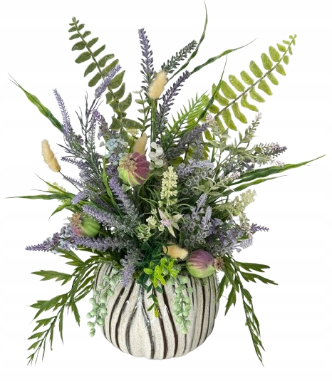 Umelé kvety, hlinená levanduľa, obal 42 cm