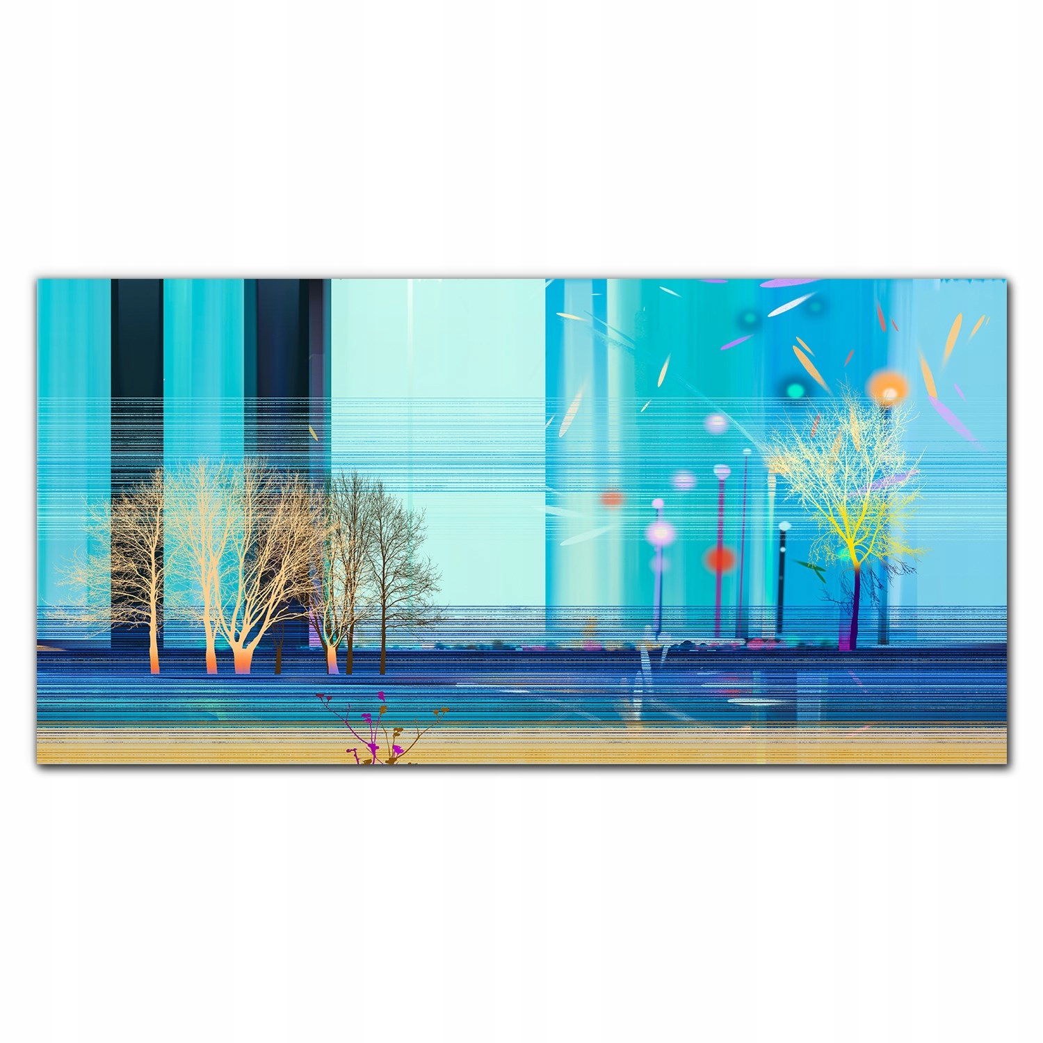 Obraz na plátne na ráme Park stromy 140x70 cm