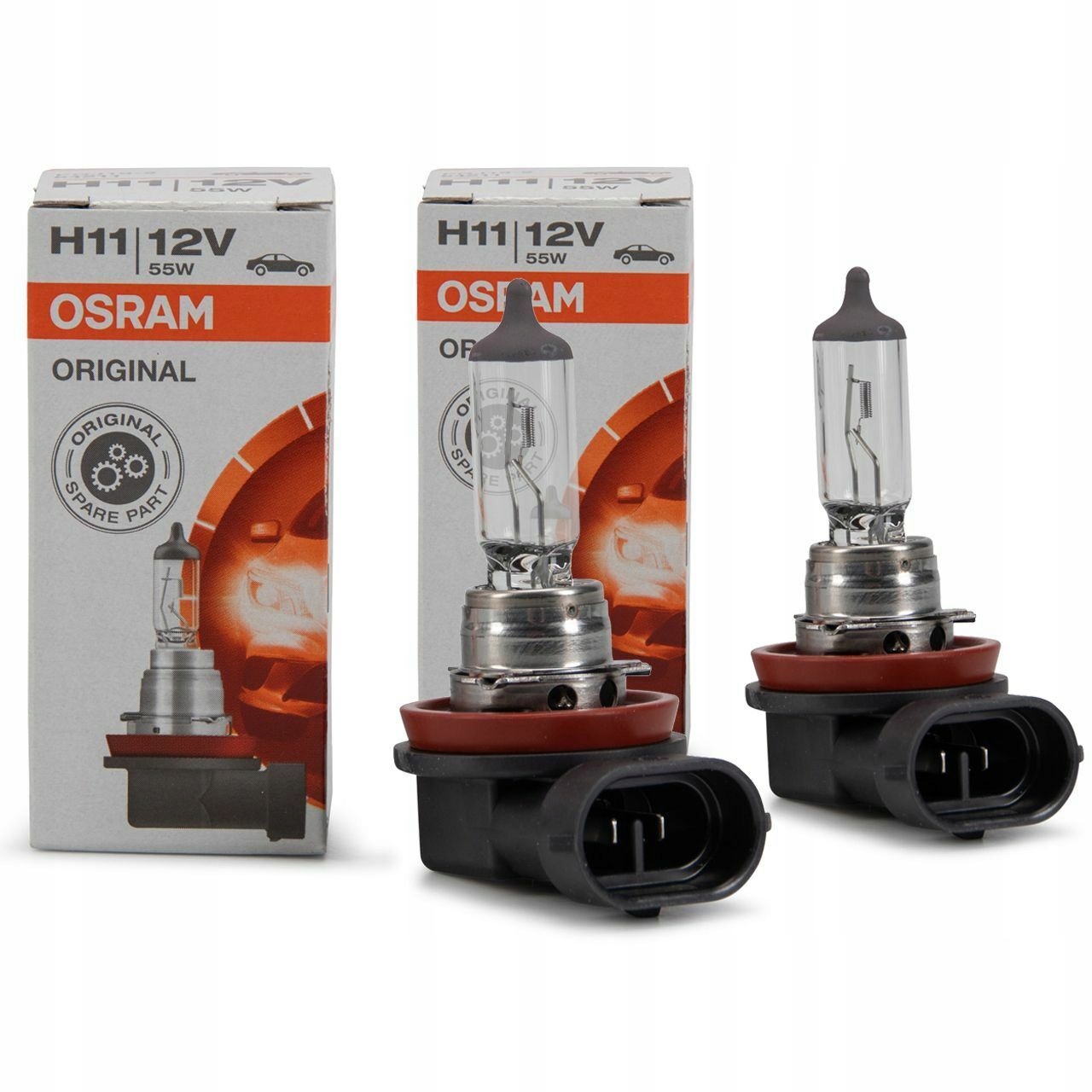 2x Osram Original H11 12V Żarówka halogenowa Zestaw 2 sztuki
