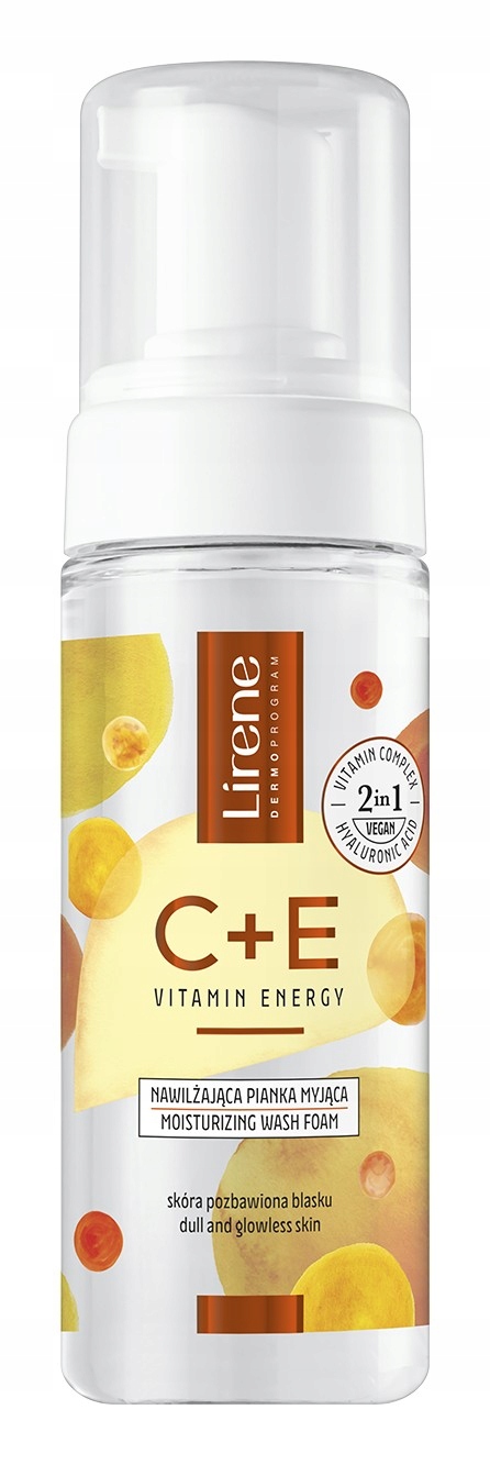 LIRENE C+E VITAMIN ENERGY PIANKA MYJĄCA DO TWARZY 150 ML.