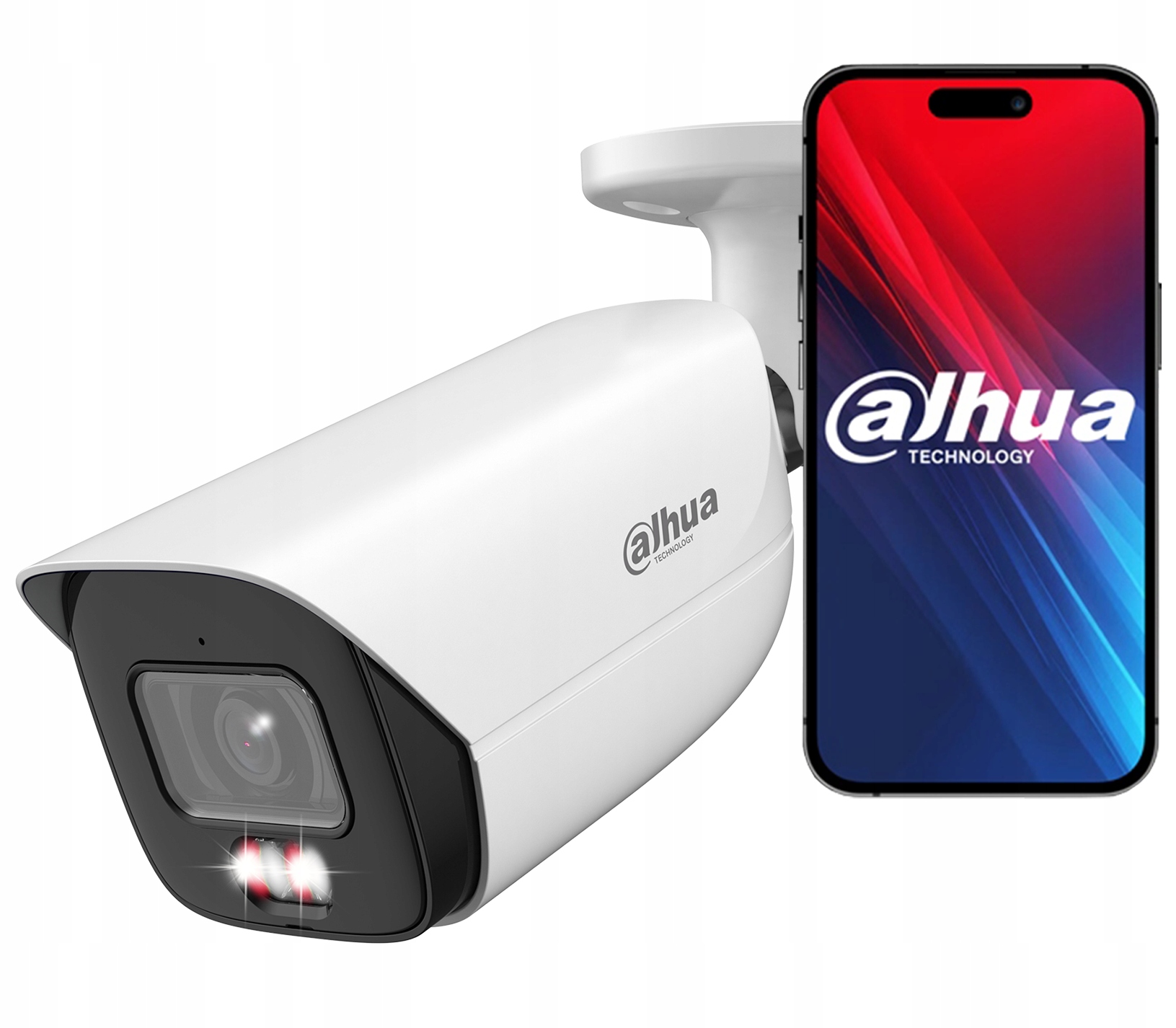 Vonkajšia tubusová Ip kamera 6Mpx Dahua AcuPick Audio Detekcia Dual Light Ai