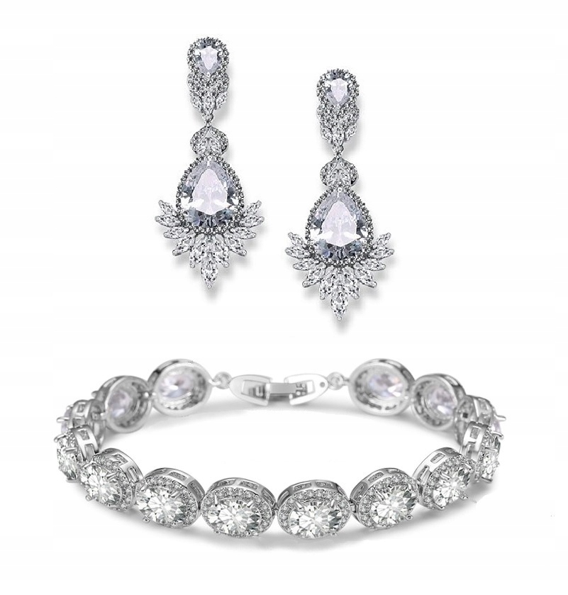 Exkluzivní Svatební Komplet S Diamantovými Zirkony