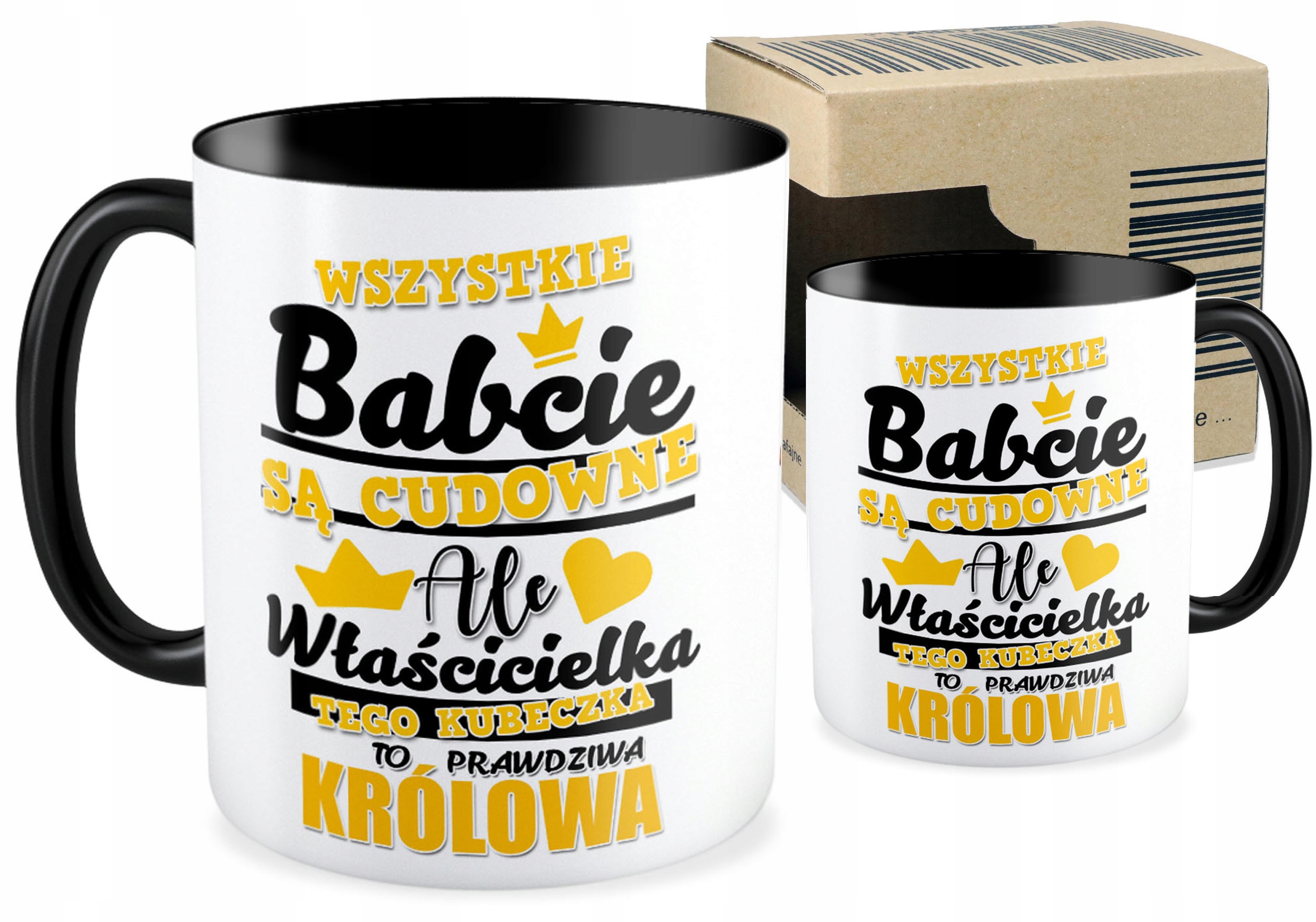 

Kubek czarny prezent na Dzień Babci dla Dziadka