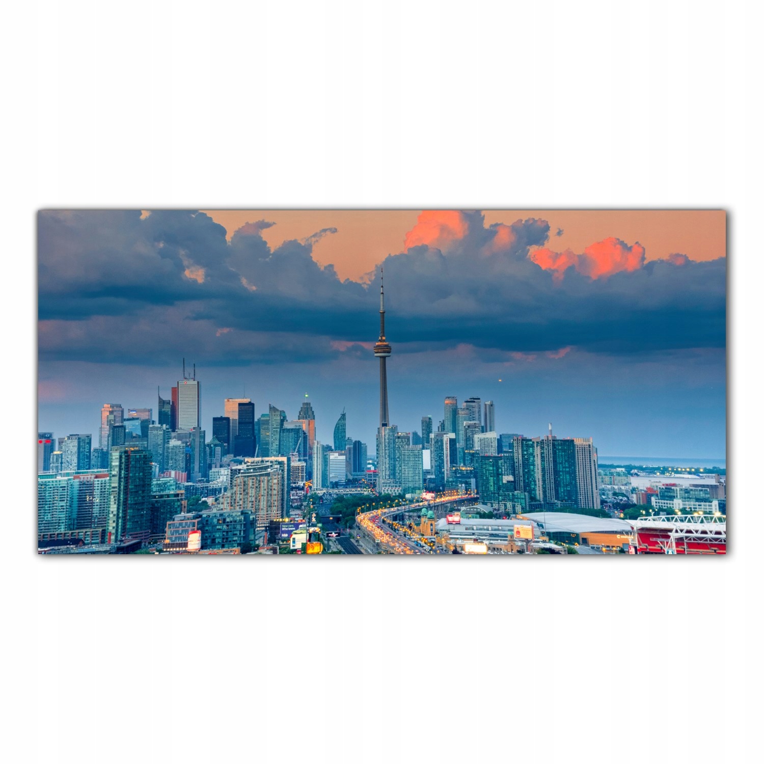 Město Krajina 140x70 Tvrzené sklo do kuchyně