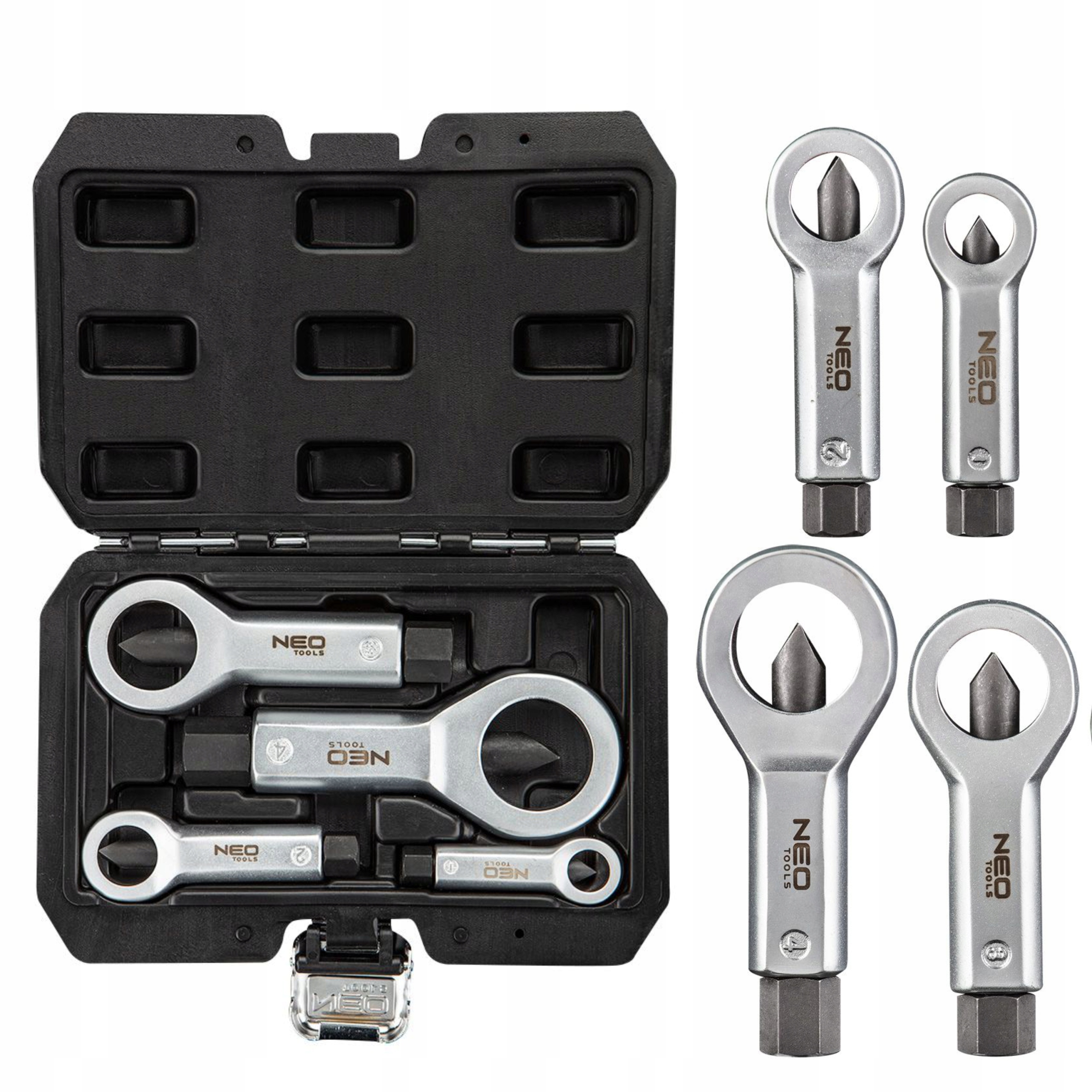 NEO ZESTAW PRZECINAKI DO NAKRĘTEK ZESTAW 4SZTUKI PRZECINAKÓW 12-21MM 11-925 Marka Neo Tools
