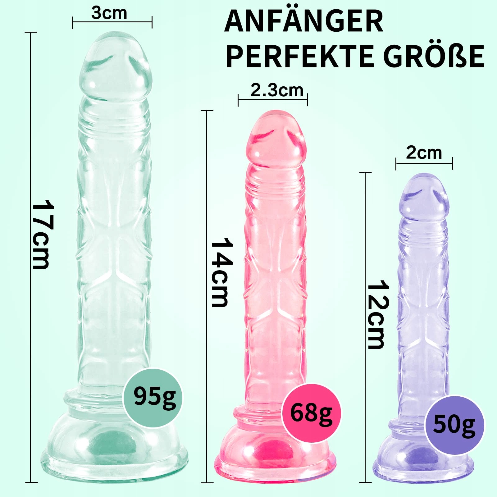 YIVANS Zestaw Dildo Analne Silikonowe Dla Początkujących Masaż Prostaty — miniatura 2