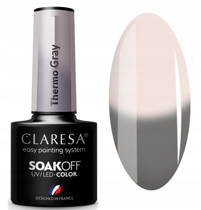 

Claresa Lakier Hybrydowy Thermo Gray Szary