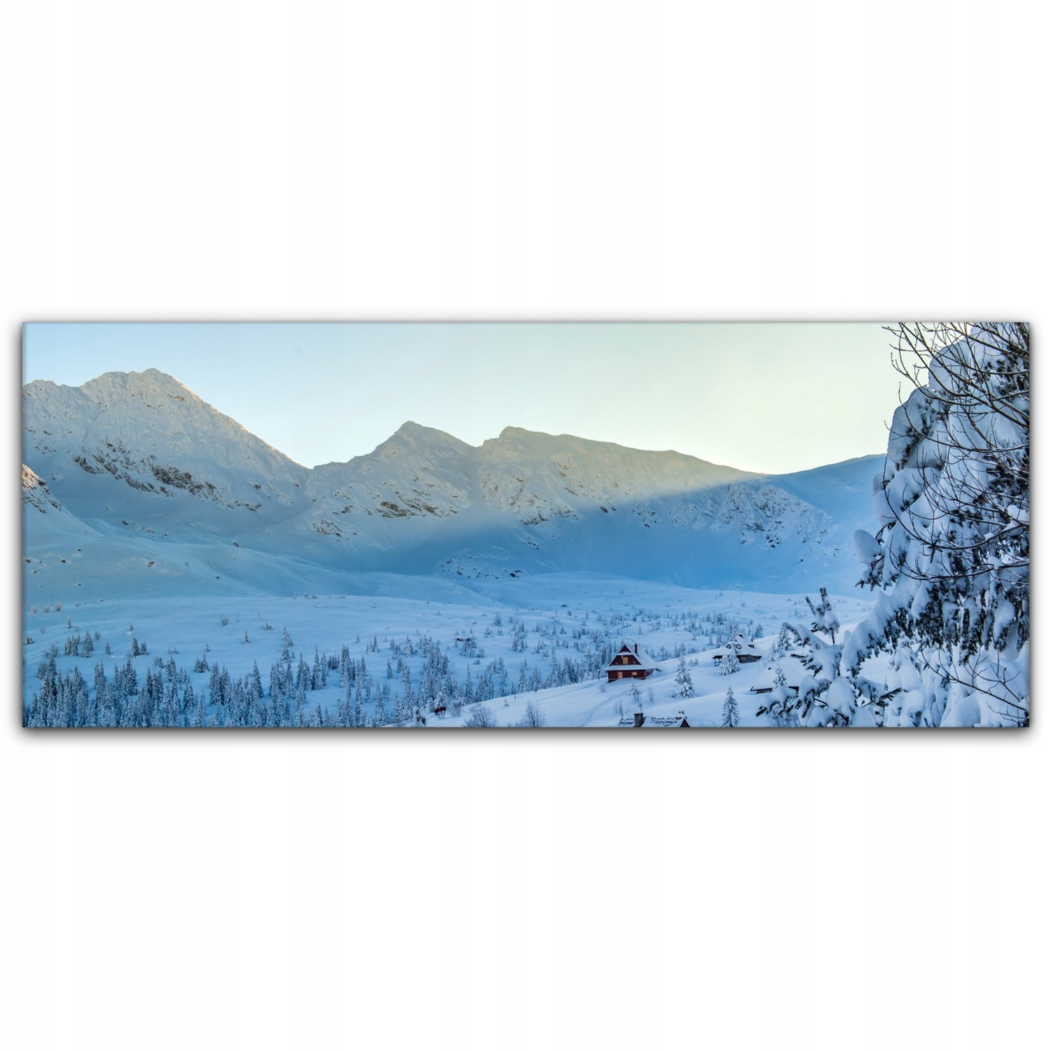 

Obraz canvas na ścianę 125x50 Śnieg Góry Krajobraz