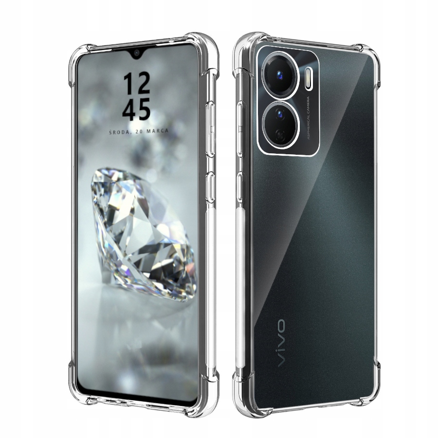 

Etui Do Vivo Y16 Pancerne Shock Case Szkło