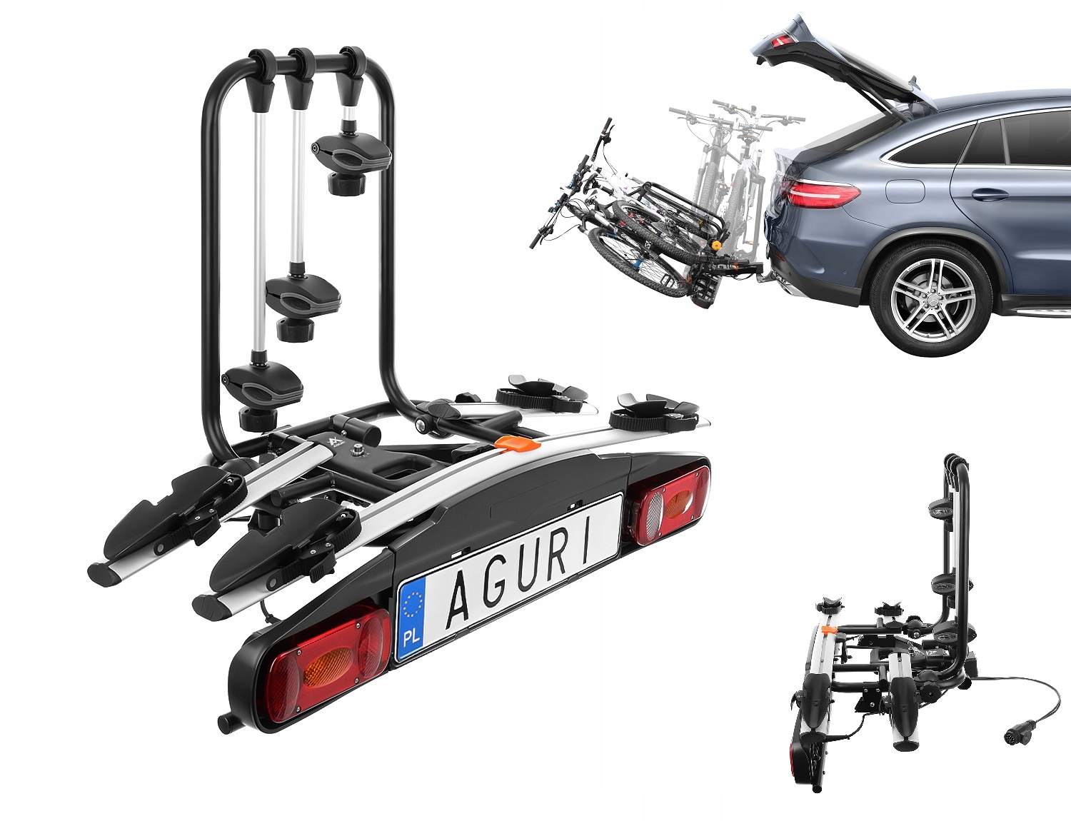 

Bagażnik rowerowy hak Aguri Active Bike 2 rowery