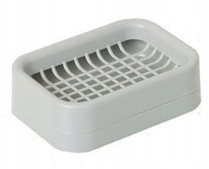 

Mydelniczka plastikowa z ociekaczem 12x8x3 Szara