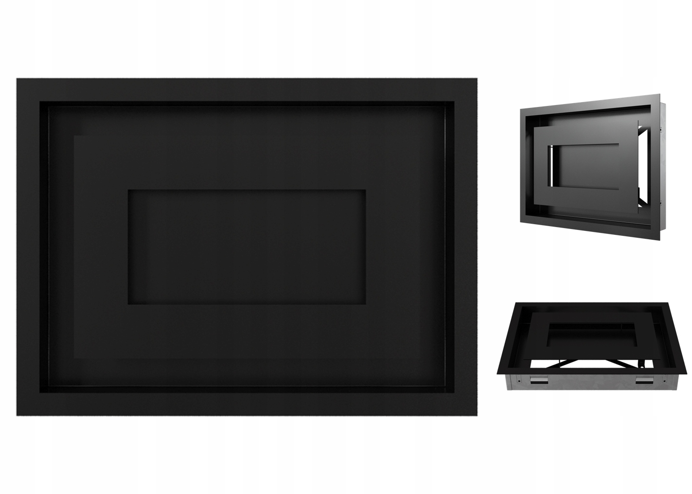 Krbová ventilační mřížka Wind 22x37 cm černá Jiná Než Všechny