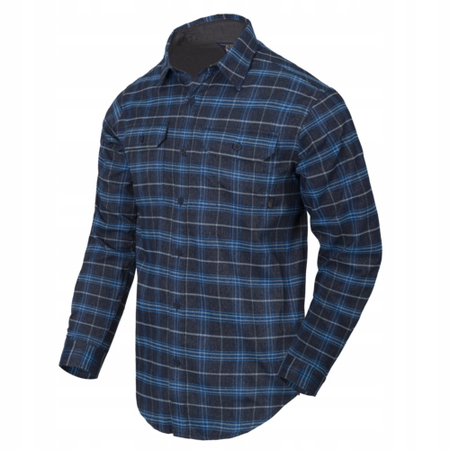 Taktická kostkovaná košile Helikon GreyMan Shirt Blue Stonework Plaid vel. 3XL