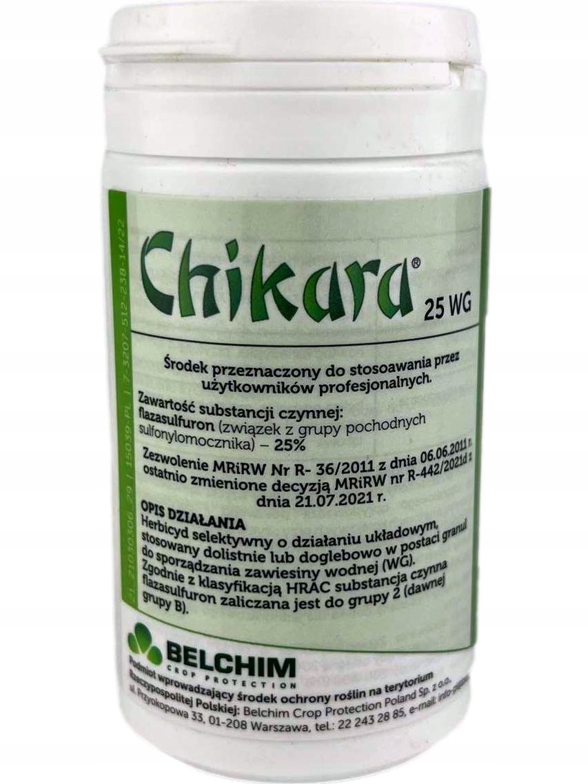 

Chikara 25 Wg 50g Belchim Środek Chwastobójczy