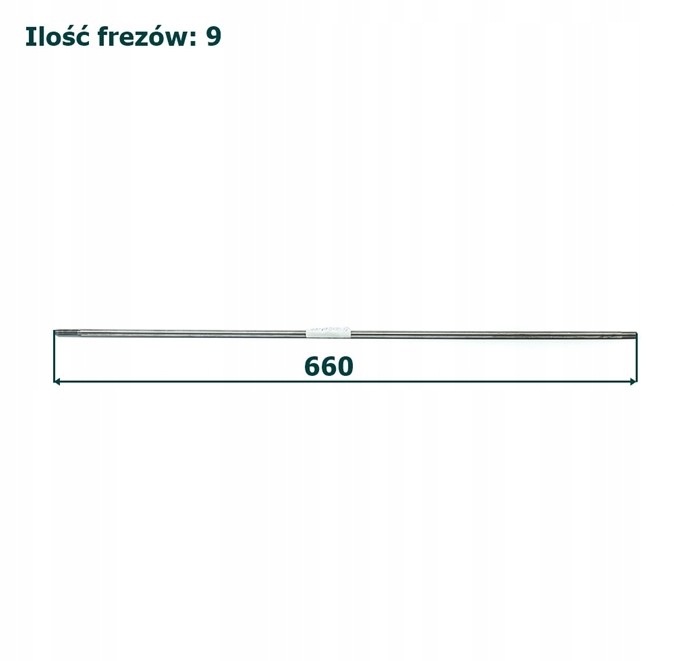 

Wałek Napędu 66 cm/ 9 frezów-gwint SPS205210BC02N