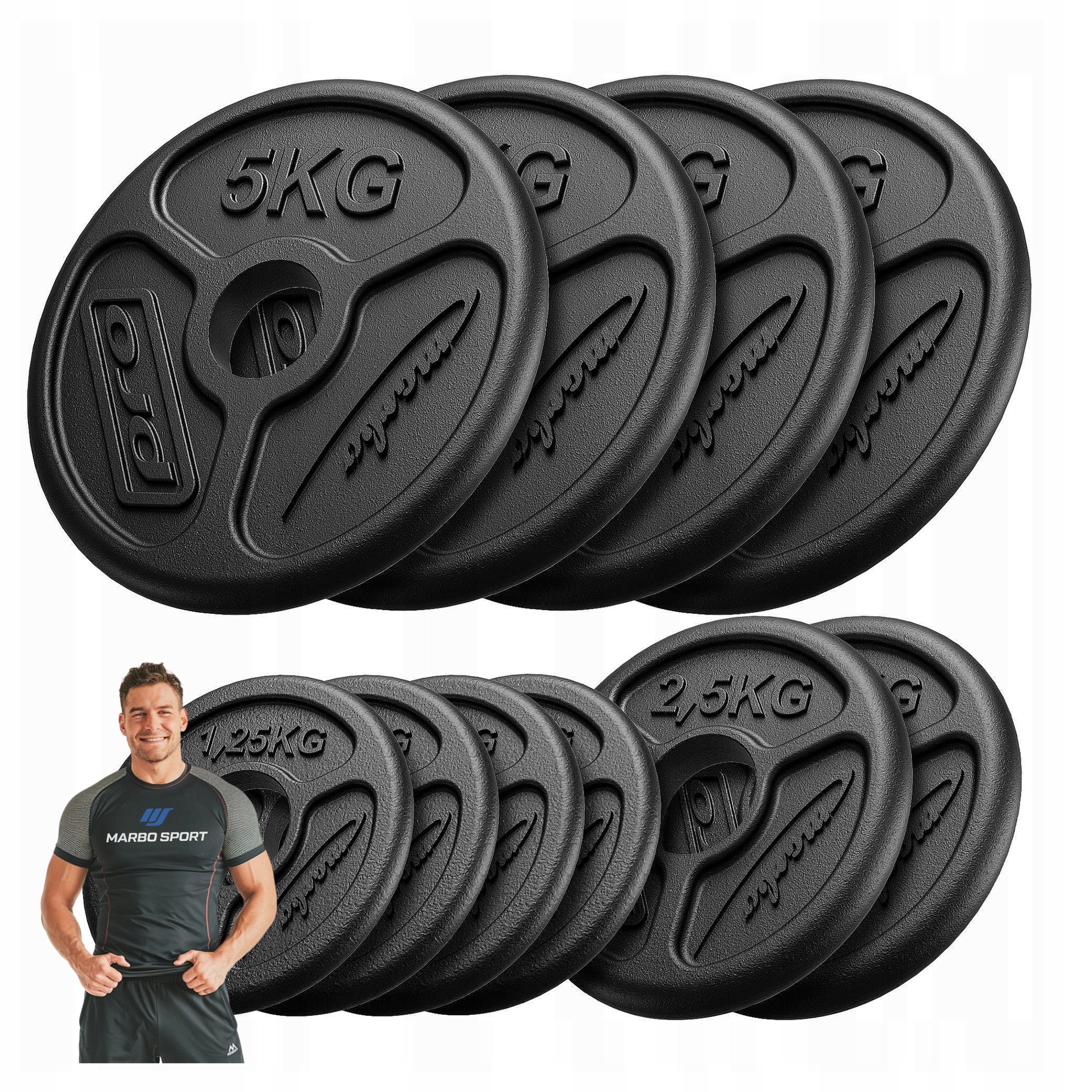 Marbo Sada olympijských zátěží 30 kg