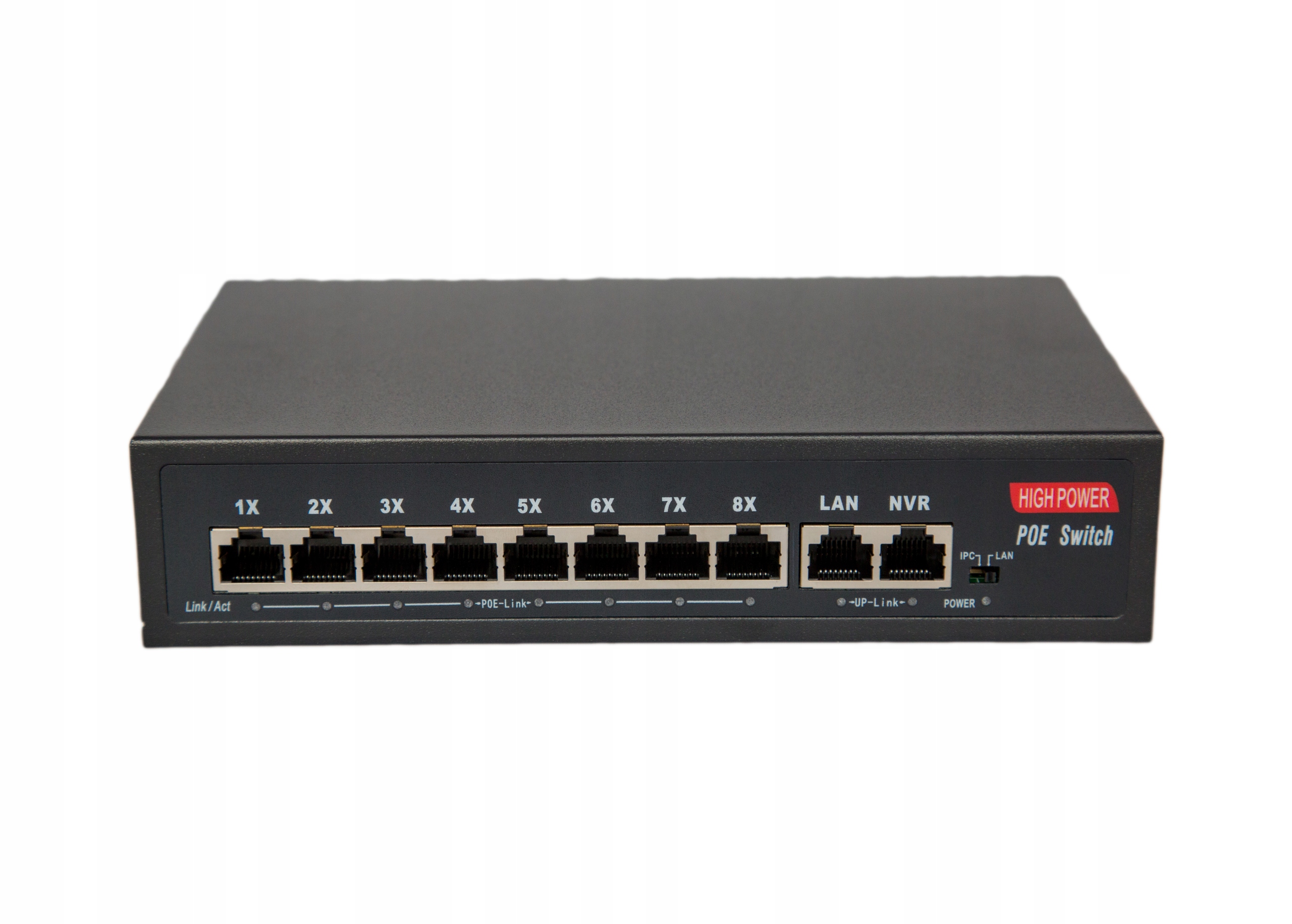Switch Poe 8xPoe100Mb/s 2xUplink1Gb/s pro Ip kamery 135W