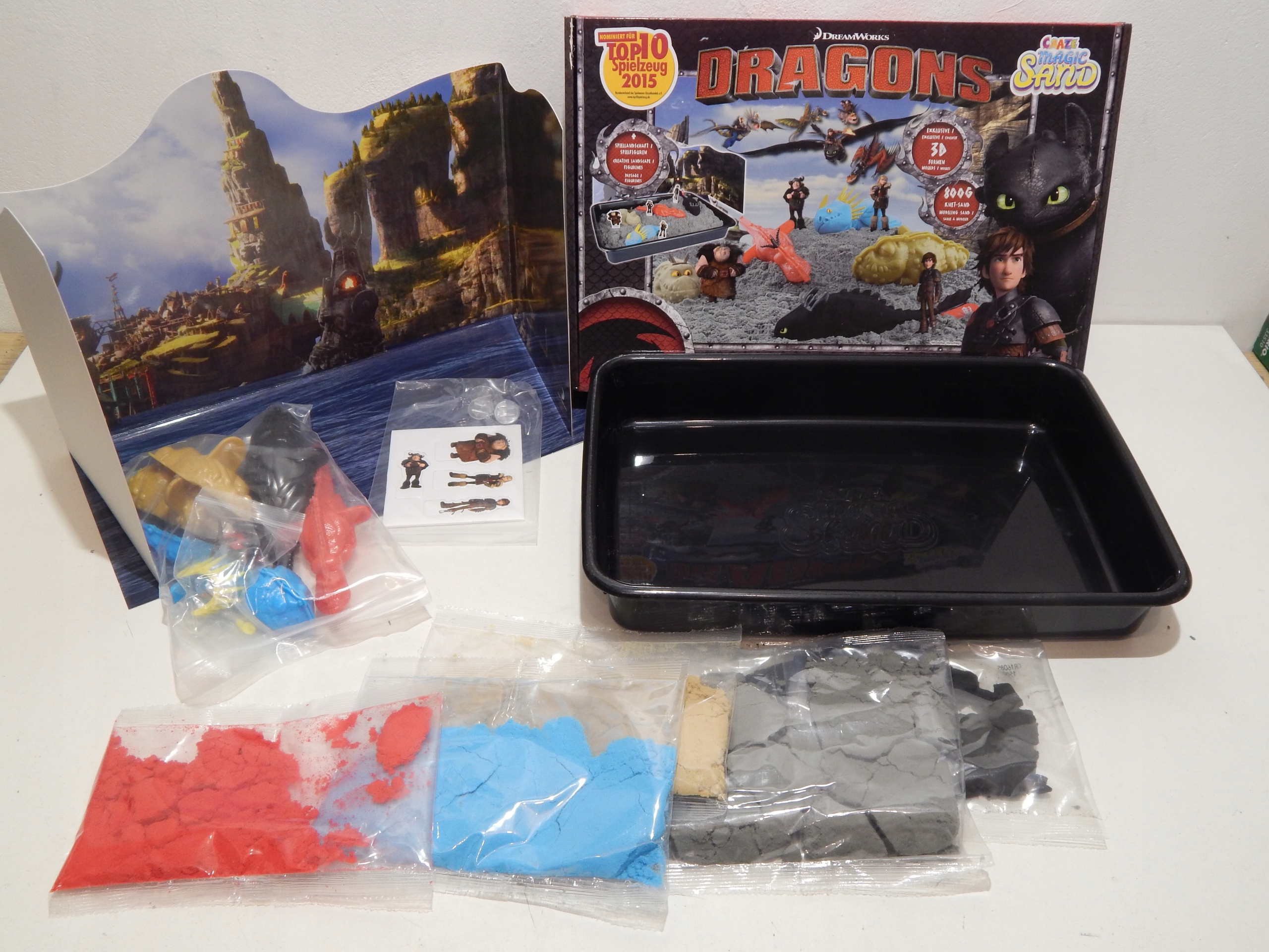 CRAZE 54292 Zestaw Smoki DRAGONS piasek kinetyczny Liczba kolorów 5