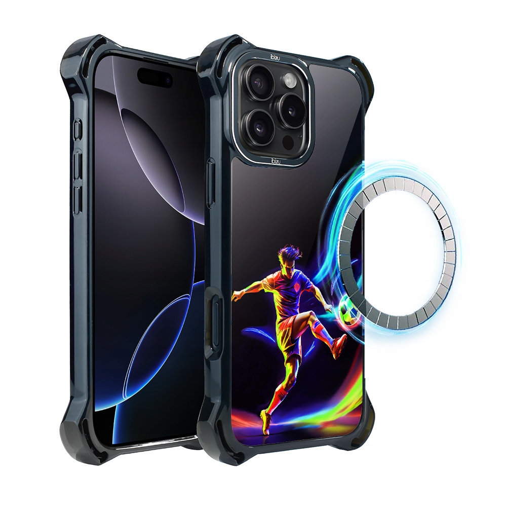 Pouzdro pro iPhone 16 Pro Ibizu DropGuard Ultra s MagSafe v rytmu míče