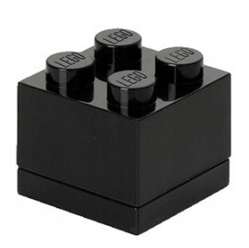 

Lego Pojemnik 4 Mini Klocek Pudełko Czarny