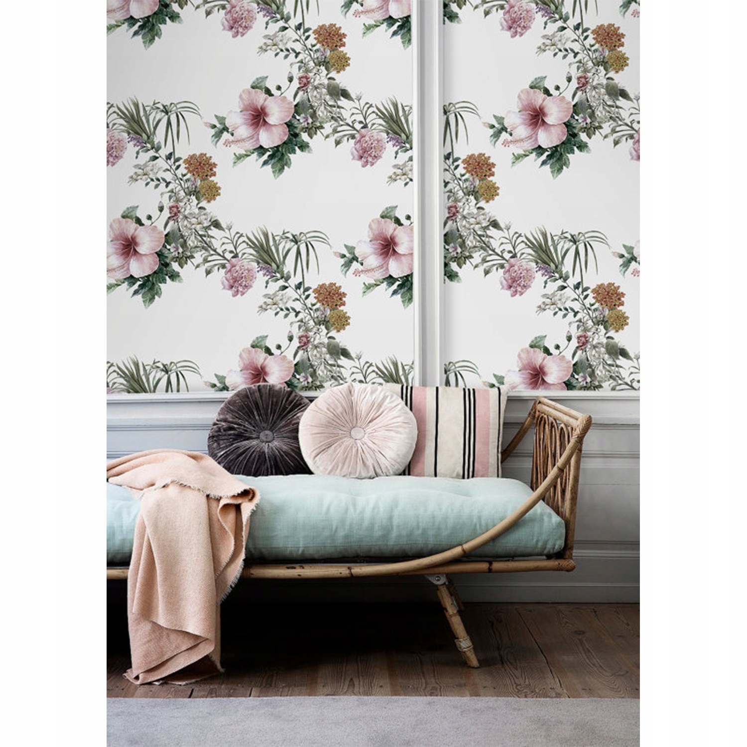 

Tapeta ścienna Akwarela kwiat hibiskusa 250x250 cm