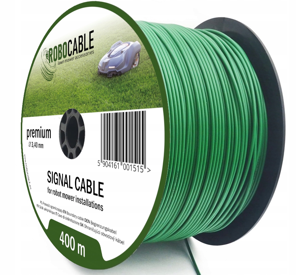 Kabel pro omezování obvodu robotické sekačky 400 m Zesílený 3.4 mm