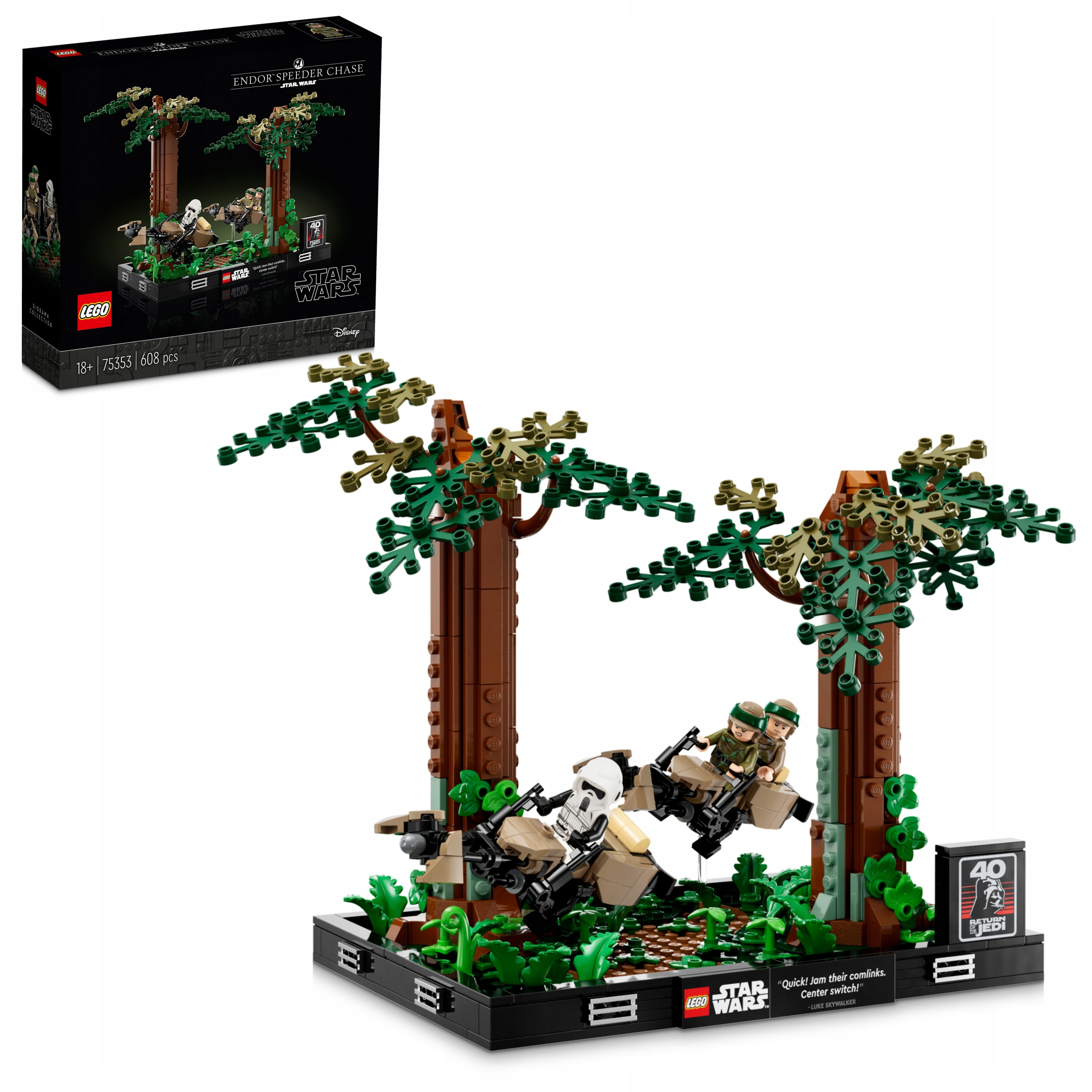 Lego Star Wars Honička pronásledovatelem přes Endor 75353