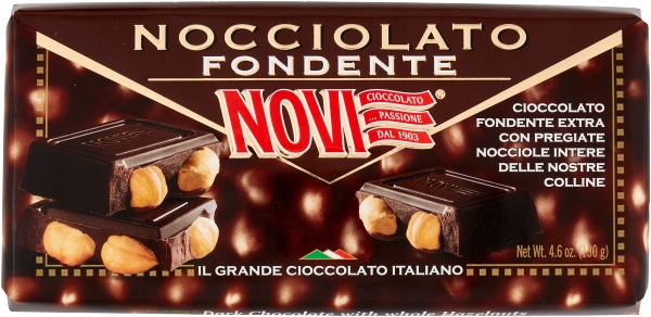 Levně 3x Čokoláda s ořechy Nocciolato Fondente 130 g Novi