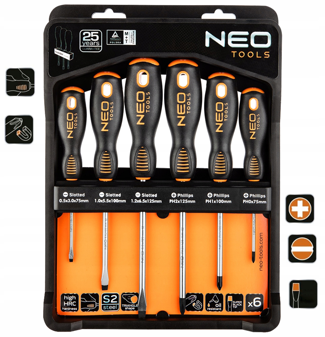 Sada Šroubováků 6 Kusů Magnetická Koncovka Neo