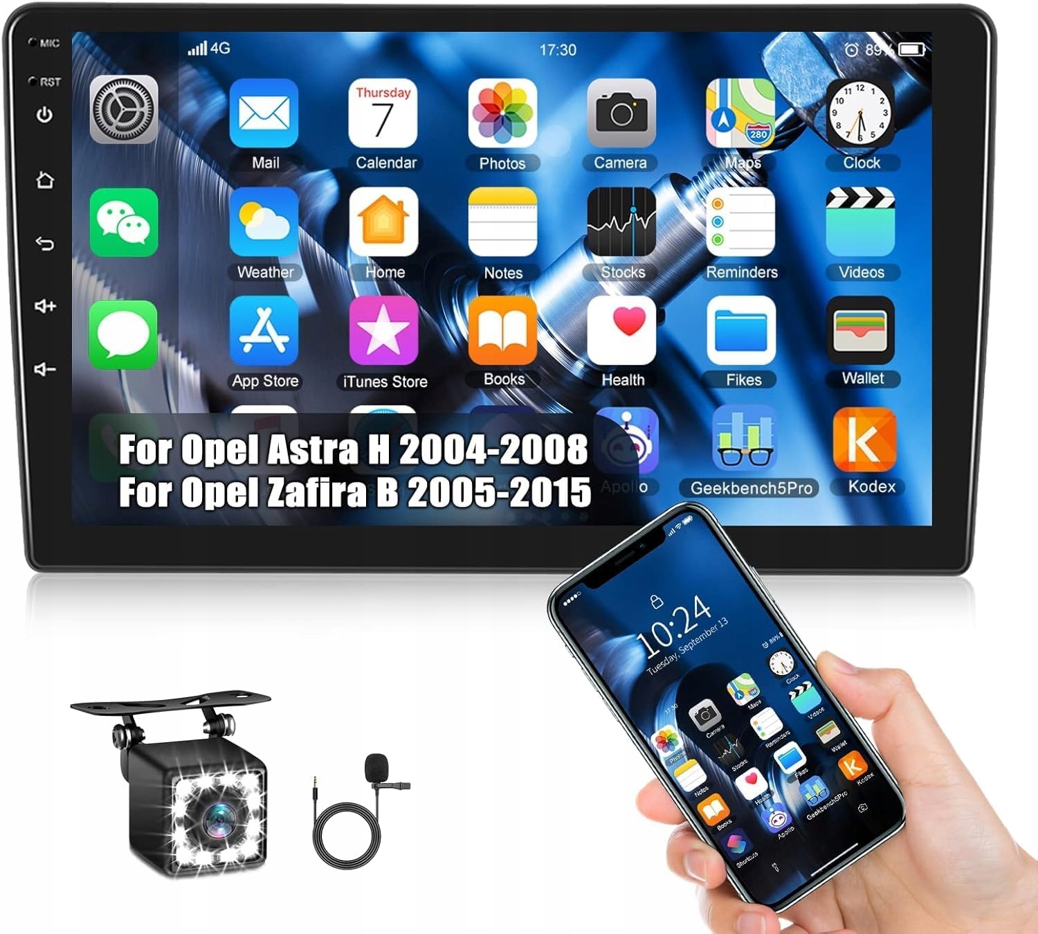 Camecho Android 132 s navigáciou Radio pre Opel Astra H/Zafira B/Corsa C D,