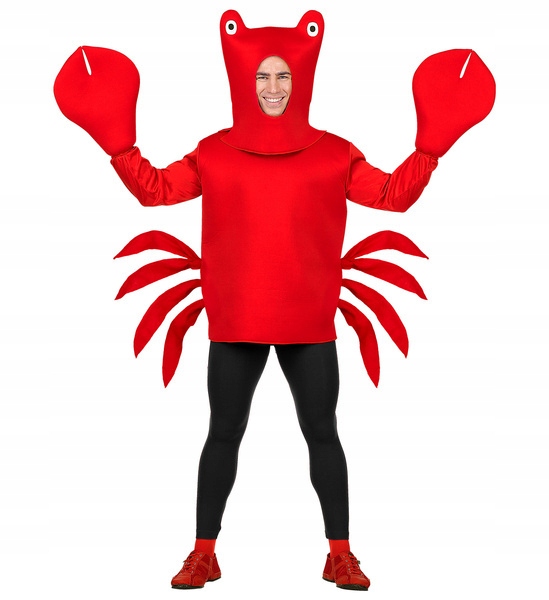 Kostým Raka Krab Červený Overal M/L