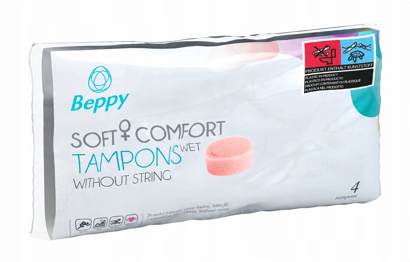 

Beppy Soft+Comfort Tampony Wet 4 szt bez sznurka