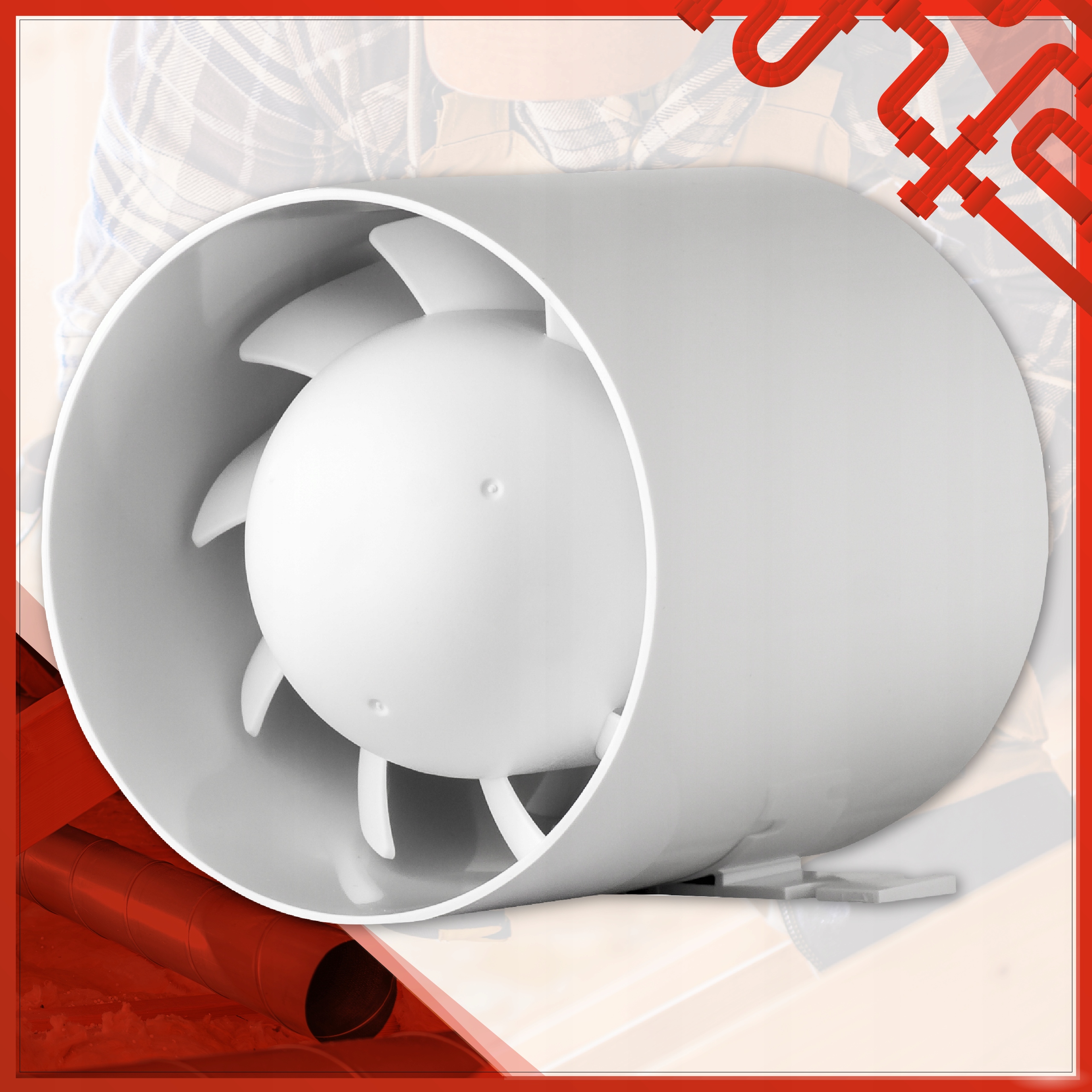 WENTYLATOR KANAŁOWY ŁAZIENKOWY CICHY DOMOWY FI 100 Marka airRoxy