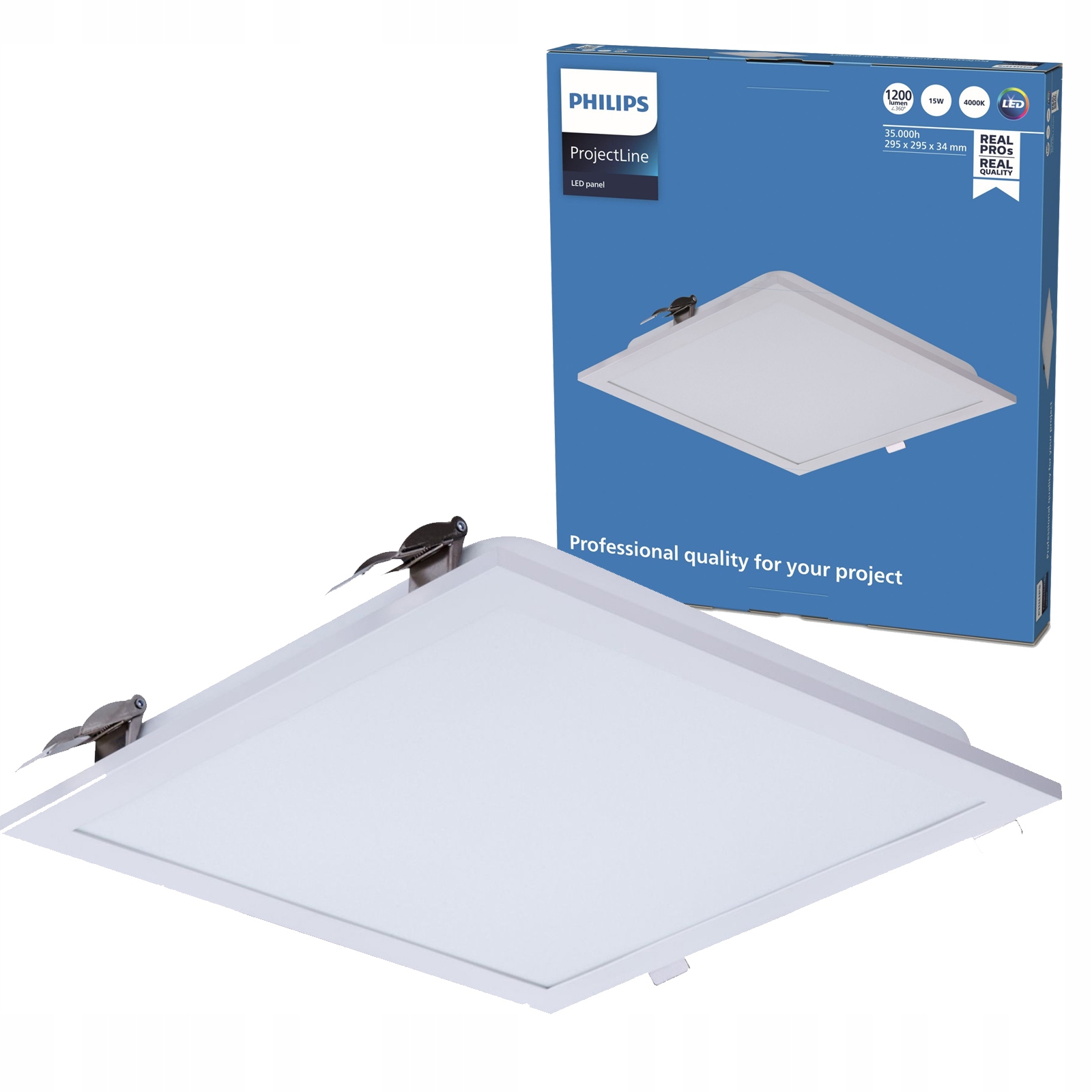 Led panel Podomítkové svítidlo Lampa 15W 1200lm 30x30 cm Kaseton Philips