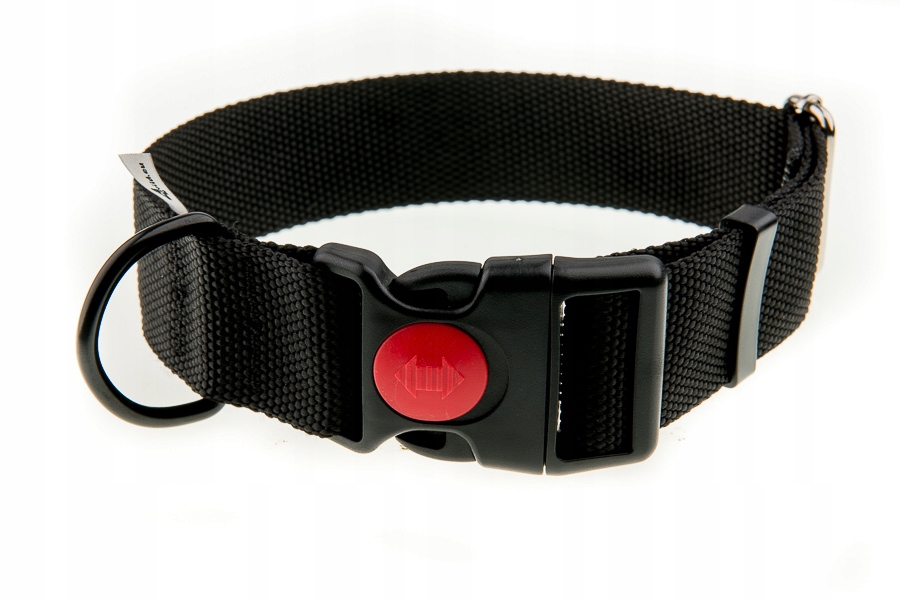 

Obroża z taśmy 40 mm czarna 39-61 cm B. Mocna