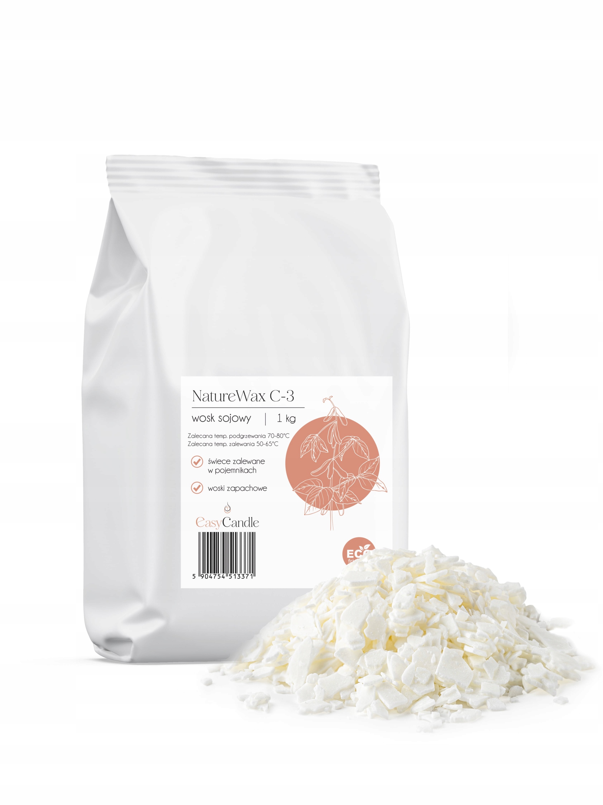 

Wosk sojowy NatureWax C3 do świec zalewanych 1 kg