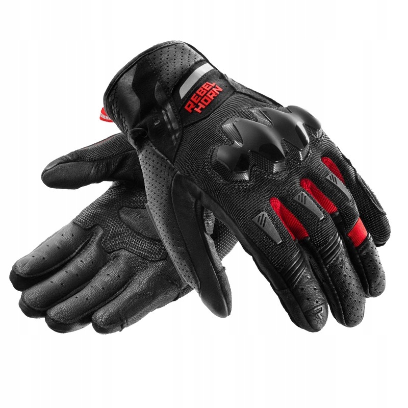 Rukavice Rebelhorn Defender Black Red veľ.L