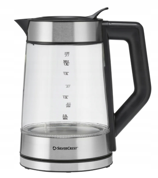 Czajnik elektryczny SilverCrest Swgd 3000 B3 3000 W 1,7 l srebrny/szary