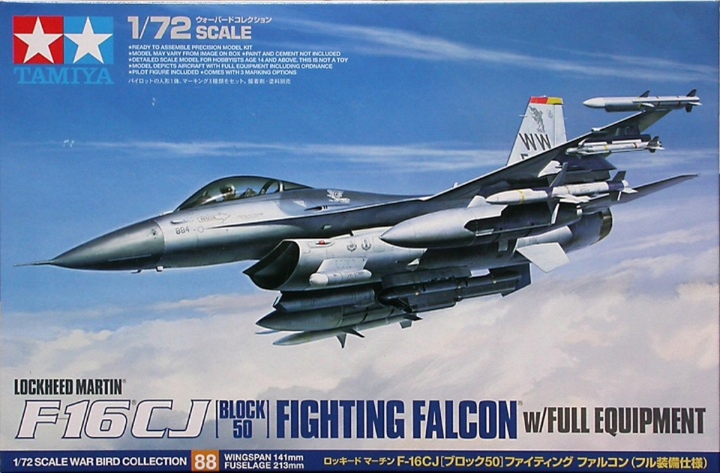 Tamiya 60788 F-16CJ Block 50 Fighting Falcon 1:72