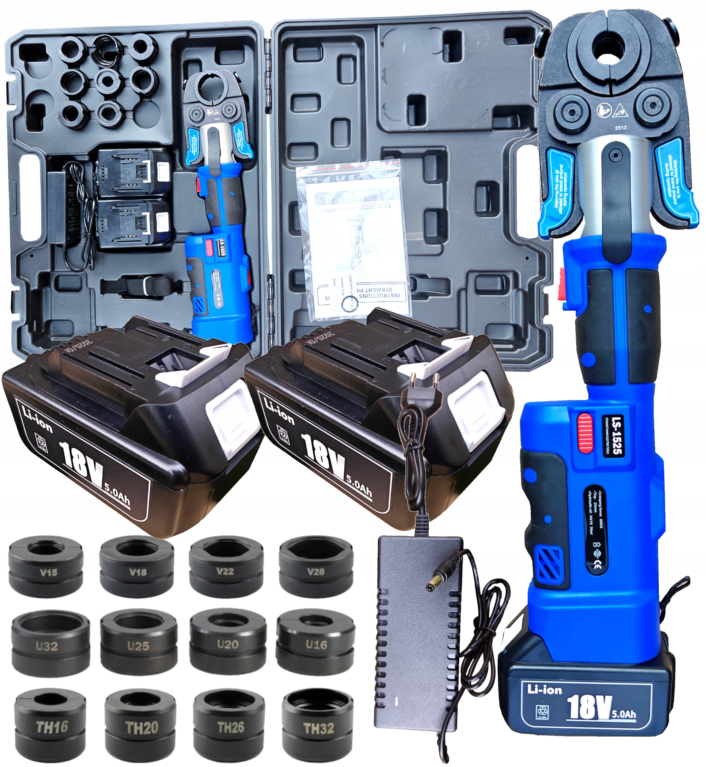 Hydraulická Lisovací Svorka Pro Trubky Th U V Akumulátorová Otočná