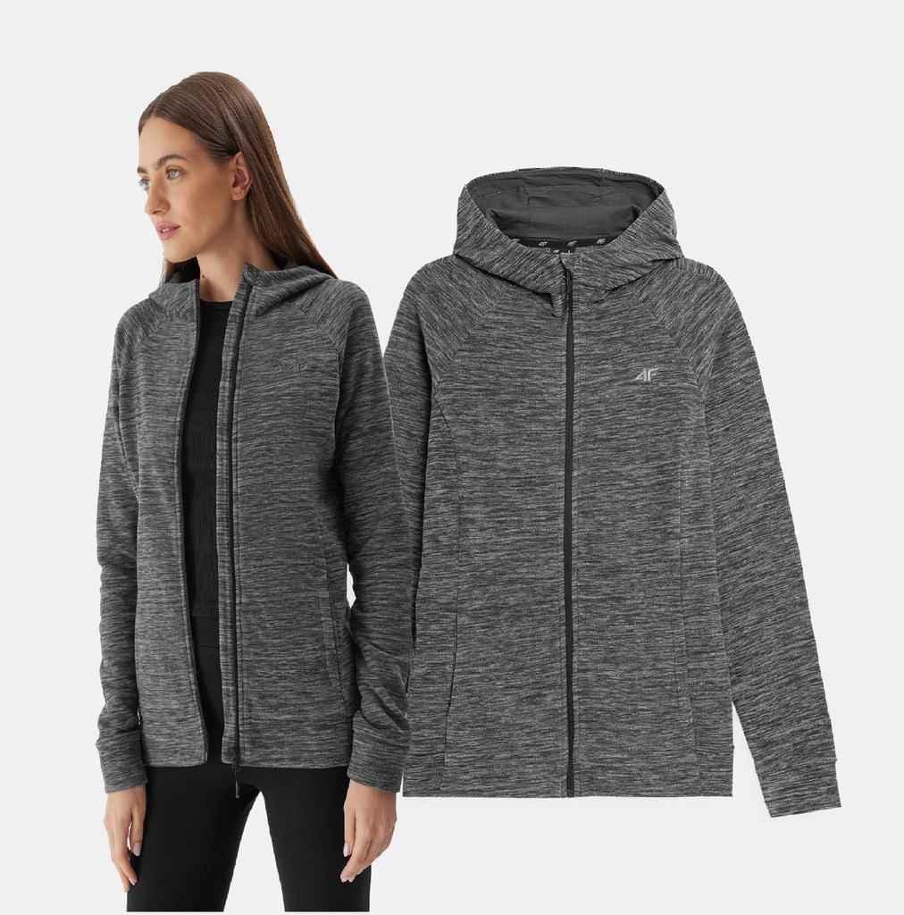 POLAR DAMSKI 4F BLUZA ROZPINANA Z KAPTUREM Model 4FAW23TFLEF17