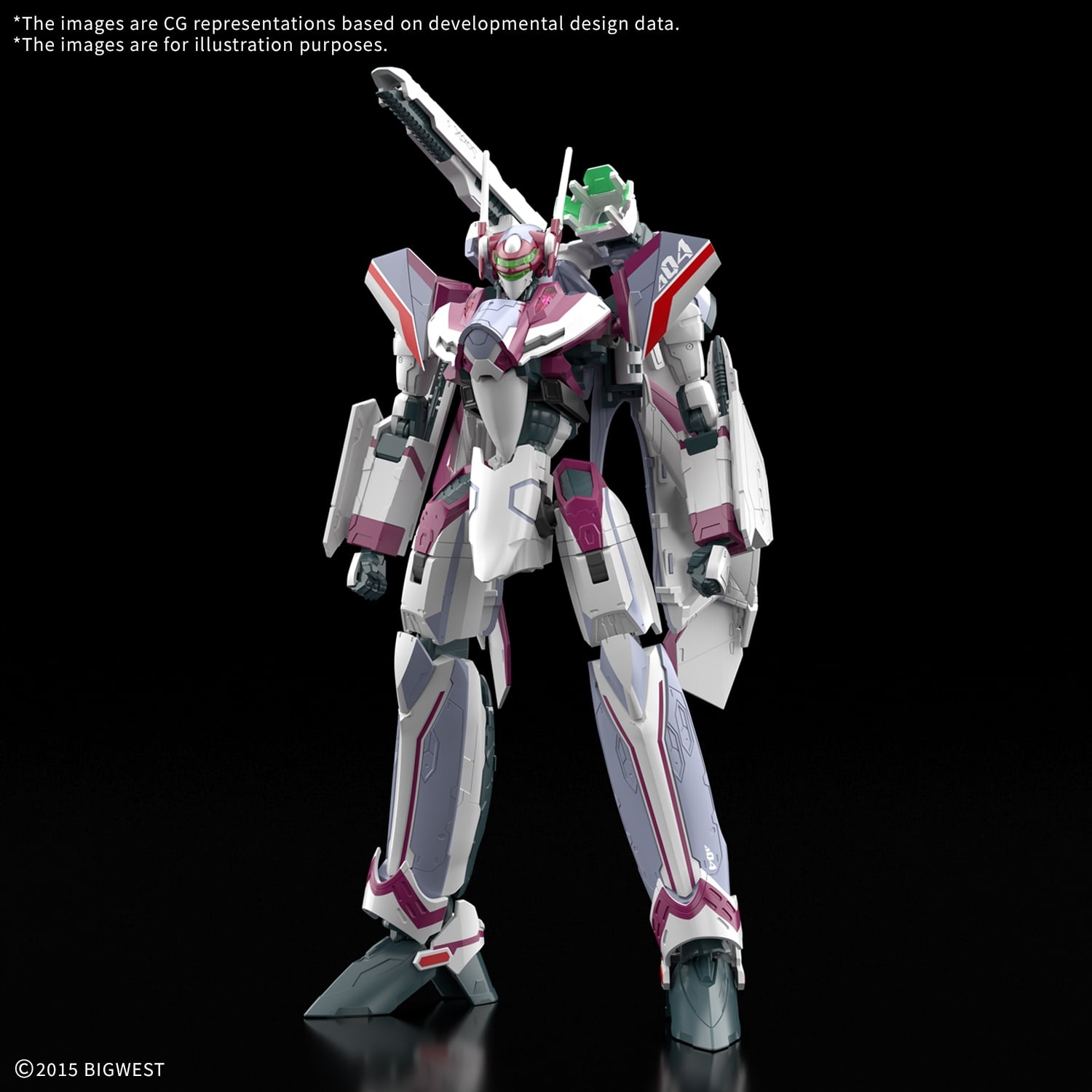 Bandai Model Kit Macross Hg 1/100 VF-31C Siegfried (Farina Jenius) Modelářská stavebnice