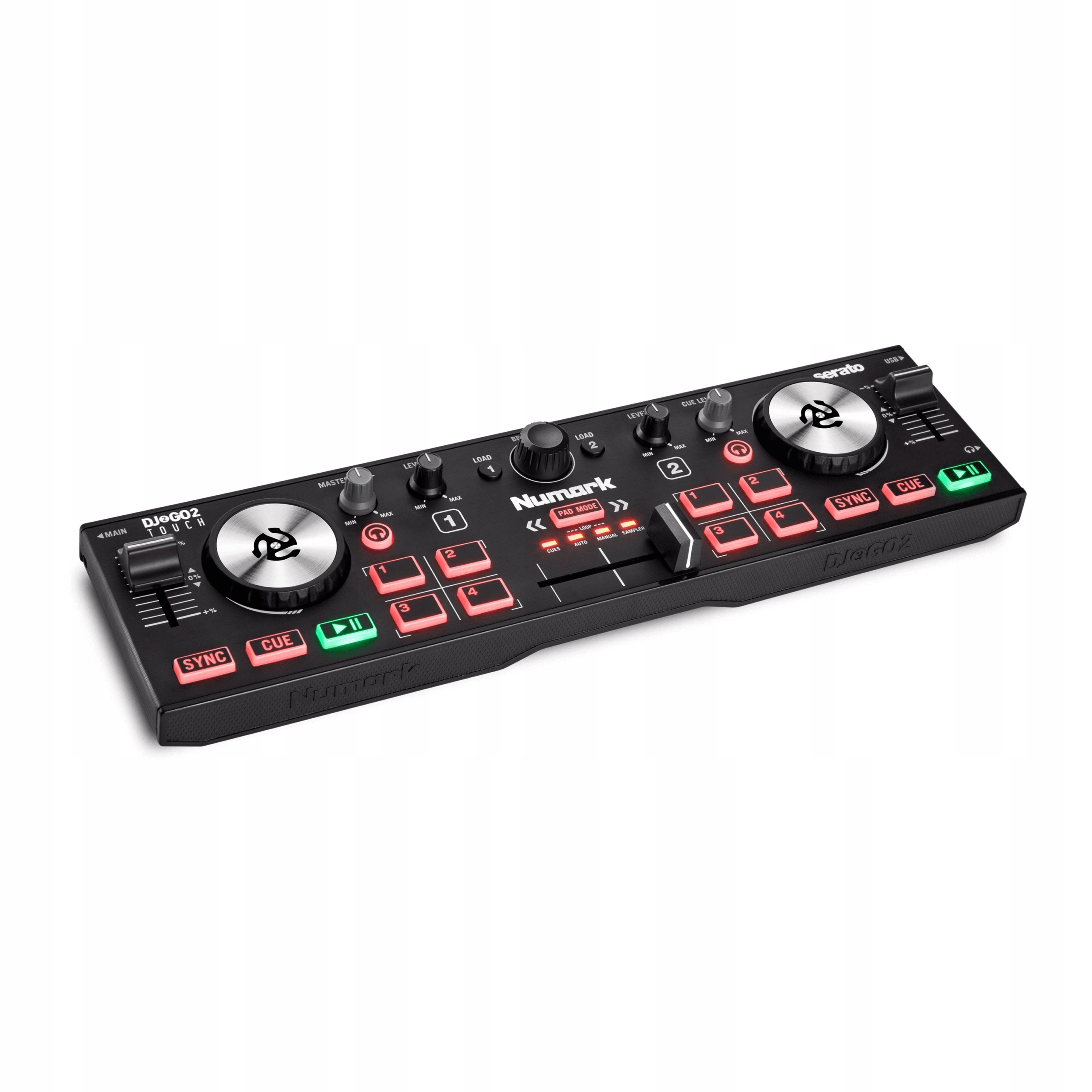 Контроллер dla DJ-a Numark DJ2GO2 + słuchawki Kod producenta DJ2GO2TOUCH
