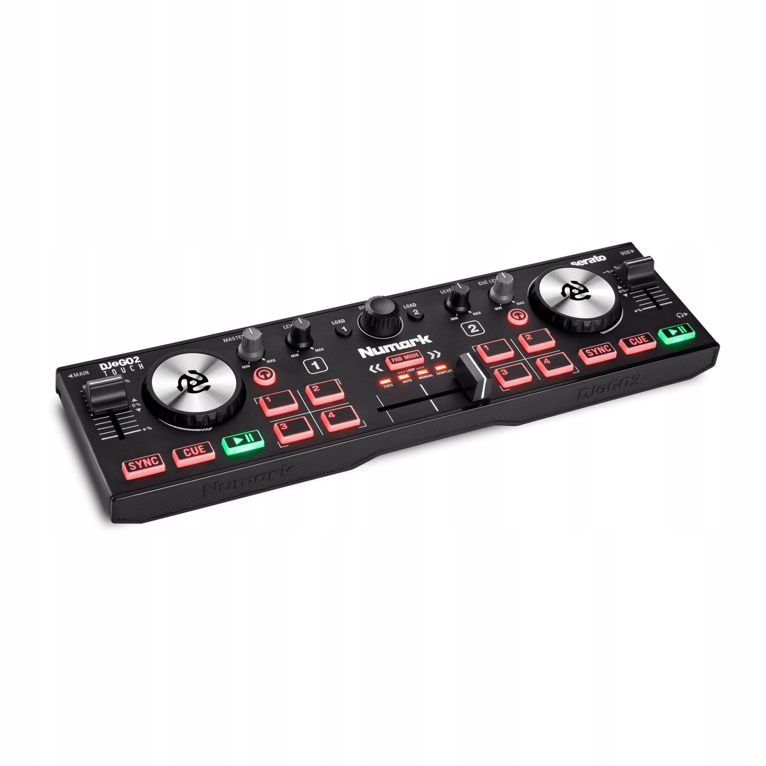 Numark DJ2GO2　コントローラー　付属品あり Mikser Numark DJ2GO2 Touch 2 - kanałowy - Sklep, Opinie