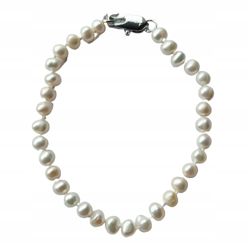 Perly Přírodní Bílé Náramek Celebrity V Empírovém Stylu
