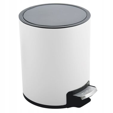 Levně Spirella Riku Odpadkový koš s pedálem 3 L matná bílá