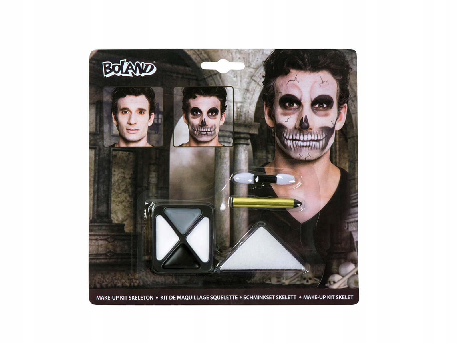 

Zestaw Make Up Czaszka Halloween Makijaż